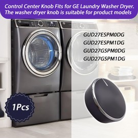 XYgdhqpt WE01X30638 (Replaces WE01X24776) Laundry Center Knobs, Dryer Control Center Knob Fits for GE Laundry Dryer GUD27ESPM0DG、GUD27ESPM1DG、GUD27GSPM0DG、GUD27GSPM1DG (1)