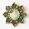 "Handmade" Turquoise Hanging mirror wall art decor | Peruvian Accent