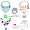 vuminbox Baby Bandana Drool Bibs 6-Pack and Teething Toys 6-Pack