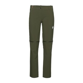 Mammut Zip-Off Hiking Pants for Women - Lightweight, Quick-Dry, and Recycled Material, Dark Marsh, US 4