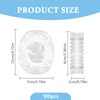 100 Pack Ear Covers for Shower, Ear Caps for Shower,