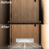 Repa Market 18" x 4" Inch Brown Plastic Door Grille