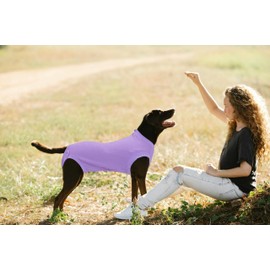 Wabdhaly Wabdhaly Recovery Suit for Dogs,Dog Cone Alternative Zipper Surgery Suit Female Spay,Soft Dog Surgery Suit for Anti Licking,Breathable Surgical Suit for Dogs Female Spay