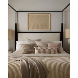 Loloi II Collection PLL0125 Ivory/Brown 18'' x 18'' Cover Only Pillow