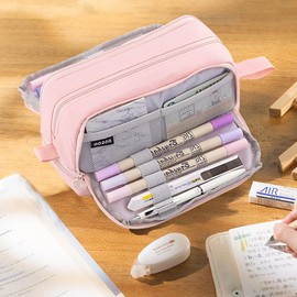 Mailain Pencil Case Girls Teenagers Large Pencil Case Adult Case School 4 Compartments Pencil Cases