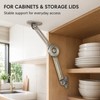 2-Pack Adjustable Steel Soft Close Lid Support Hinges, 40 lb