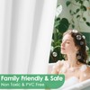 Gibelle White Snap in Shower Curtain Liner, Compatible with No