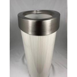 Gatco NEW Small Trash Bin Garbage Can High Quality Gatco Stainless Steel Oval Round