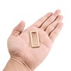 sourcing map Metal Rectangle Ring Buckles 39x12.5mm for Bags Belts