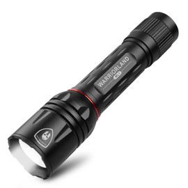 WARRIORLAND 1600 Lumens Tactical Flashlight, Compact Handheld Flashlight with 3 Modes, Max Beam Distance 473 Meters & IP68 Water Resistance, LED Flashlight for EDC, Outdoor, Camping and Emergency