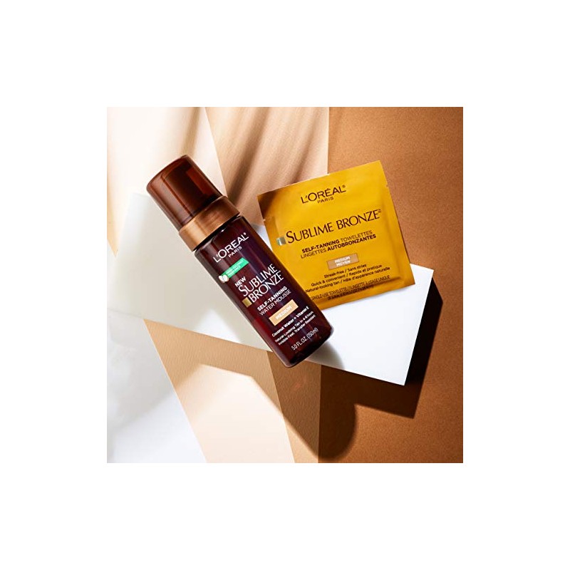 L'Oreal Paris Skincare Sublime - Toallas bronceadoras sin sol, de