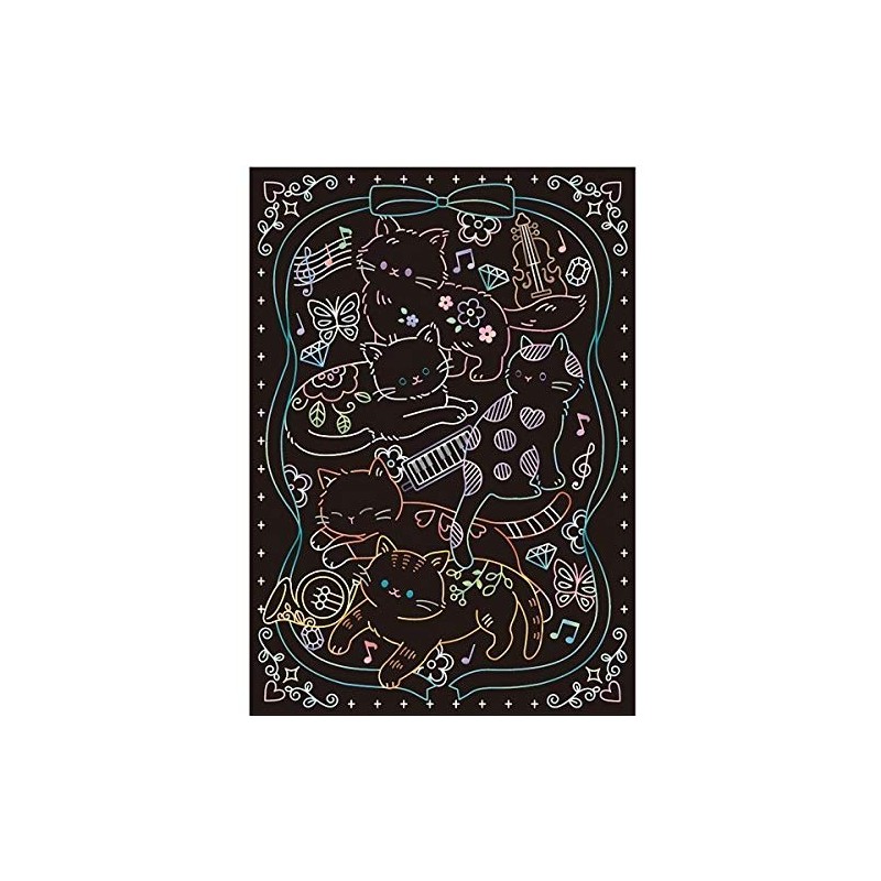 Japan Pearl Processing Scratch Art Animal Dream with Scratch Pen