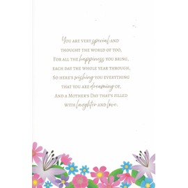 EXTRA LARGE SPECIAL MUM MOTHERS DAY CARD WITH 8 PAGE INSERT 12 X 7.5 INCHES