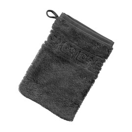 Cawö Noblesse 1001 Wash Mitt Terry Towel Anthracite Size 16 x 22 cm