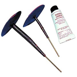 Tru-Flate 15-298 Plug-N-Patch Repair Kit for Bias Ply and Speed Rated Radial Tires, Black