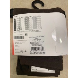 Hue Women's EDV Cotton Leggings Espresso Brown Size S NWT