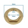 eMagTech 4PCS 1/2 Inch BSP Flanged Back Nut Brass Tap