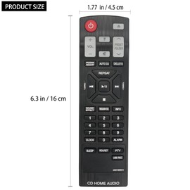 AKB74955312 Replacement Remote Compatible with LG Mini Hi-Fi System CM4560 CMS4550W CMS4550F