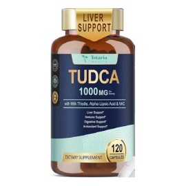 Totaria Tudca 1000mg + Cardo Mariano Con 120 Caps Hecho Usa