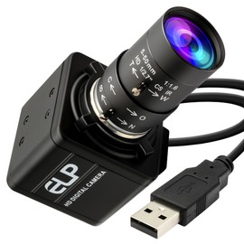 QILOVE Global Shutter USB Camera – 800P Monochrome Ultra High Speed 640fps Camera [120/210/420fps Modes] – Manual Focus 5-50mm CS Lens – Compatible with Raspberry Pi, Linux, Mac & Windows