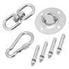 Stainless Steel Hammock/Swing Hanging Kit Ceiling Mounting Plate Snap Hook