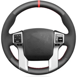 Loncky - Funda personalizada para volante para Toyota Tacoma 2012-2023 / Tundra 2014-2021/Toyota 4Runner 2010-2014 2015 2016 2017 2018 2019 2020 2021 2022 2023/ Sequ201 Accesorios 4-2022