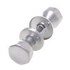 Aqbau® Door Knob, Rotatable with Rosette BB Button Pusher Rotary
