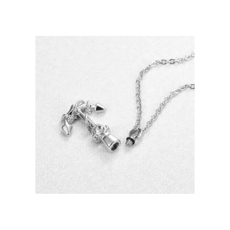 OutstandLong Anchor Urn Necklaces for Human Ashes Memorial Cremation Women