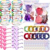 FineCheer 60 Pcs Friendship Gifts Disco Party Favors Beaded Friendship