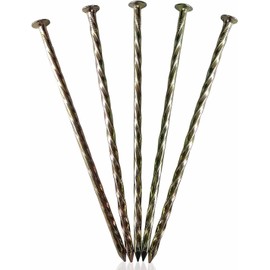 Galvanized Landscape Stakes, 12 Inch Metal Edging Anchoring Spikes for Artificial Turf, Paver Edging, Weed Barrier, Tent, Camping, Carpentry,（ 40 pake）