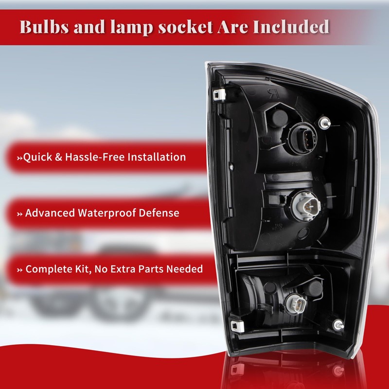 SAWVIVA Tail Light Assembly Compatible with 2016-2023 Tacoma Rear Brake