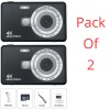 MIU France 2 PCS 4K Digital Camera for Kids &