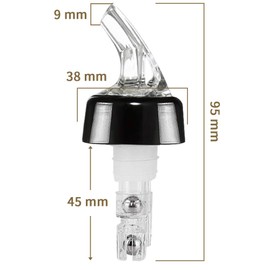 Measured Liquor Bottle Pourers 12Packs — 1oz/30ml Quick Shot Bottle spout Pourer Drinks, Wine Pourers Cocktail Dispenser Home Bar Tools
