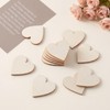 100 Pcs 1" Wooden Hearts for Crafts, DIY Ornaments, Hanging