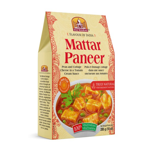 Taj Mahal Matar Paneer - Ready to Eat (Peas/Cottage Cheese), 285 Grams