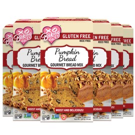 XO Baking Co. Gluten Free Gourmet Pumpkin Bread Mix; Non GMO; Kosher; Rice Free; Dairy Free, Peanut Free; Soy Free, No Preservatives; No Artificial Flavors or Colors, 19oz (Pack of 6)