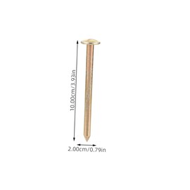 Levemolo 12pcs Metal Survey Stakes for Property Line Marking Durable Landscape Stakes Waterproof Ground Pegs for Outdoor Camping and Gardening