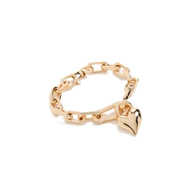 JENNY BIRD Women's Padlock Heart Chain Bracelet, High Polish Gold, One Size
