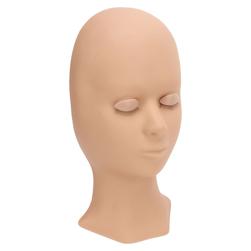 Lash Mannequin Head Soft Silicone Replaced Eyelids Mannequin Head for