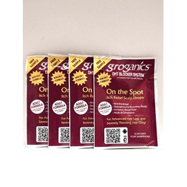 Groganics 4 PACK Sample Size Groganics On The Spot Itch Relief Scalp Drops