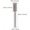 uxcell Diamond Burrs Bits Grinding Drill Carving Rotary Tool for