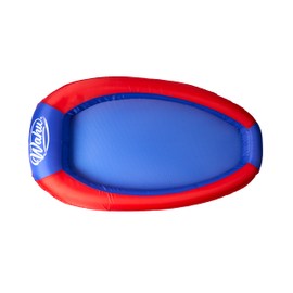 Wahu Hydro Lounger Versatile Pool Lounge Float for Sunbathing, Inflatable Beach and Pool Float Lounger with Inflate/Deflate Valve, Red/Blue