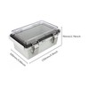 AcbbMNS IP67 Waterproof Junction Box with Clear Hinged Lid, ABS