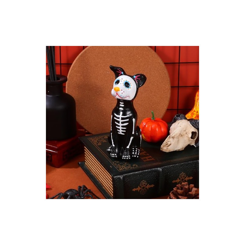 Figura De Perro Del Día De Los Muertos: Estatua De