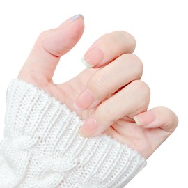 Press On Nails Soft Gel Press On Nails Short with Nail Glue 15 Sizes Women Girls 30pcs-Pink Patchwork