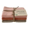 Solwang 3-Piece Danish Cotton Dishcloths in 100% Certified Organic Cotton