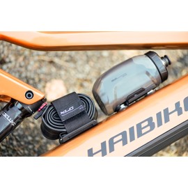 XLC Bicycle Water Bottle: The XLC MRS Set MR-S12 with Adapter for Existing MRS Rail MY2021 on the Wheel, Adapter for Fidlock and Water Bottle, 450 ml