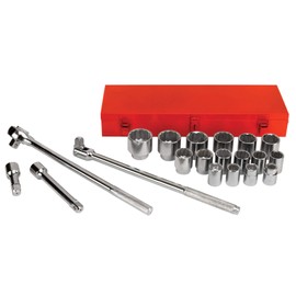 Performance Tool W1180 SAE 3/4-Inch Drive Socket Set, 21-Piece