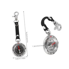 Outanaya Vintage Compass Keyring Sturdy Zinc Alloy Survival Compass for Hiking Camping Outdoor Adventures with Durable Lanyard for Reliable Navigation