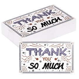 Acooruiteng Thank You Cards Multipack Pack Small Thank You Card Greeting Cards for Wedding Business and Formal All Occasion for Men Women 50 Pack